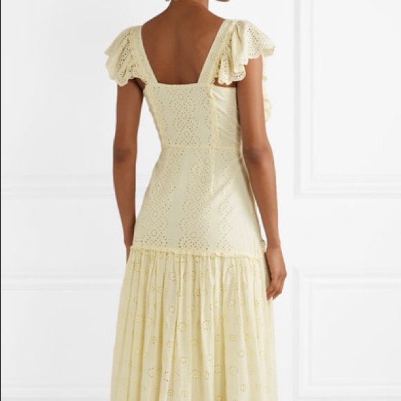 LoveShackFancy Cressida yellow eyelet dress - Picture 7 of 8